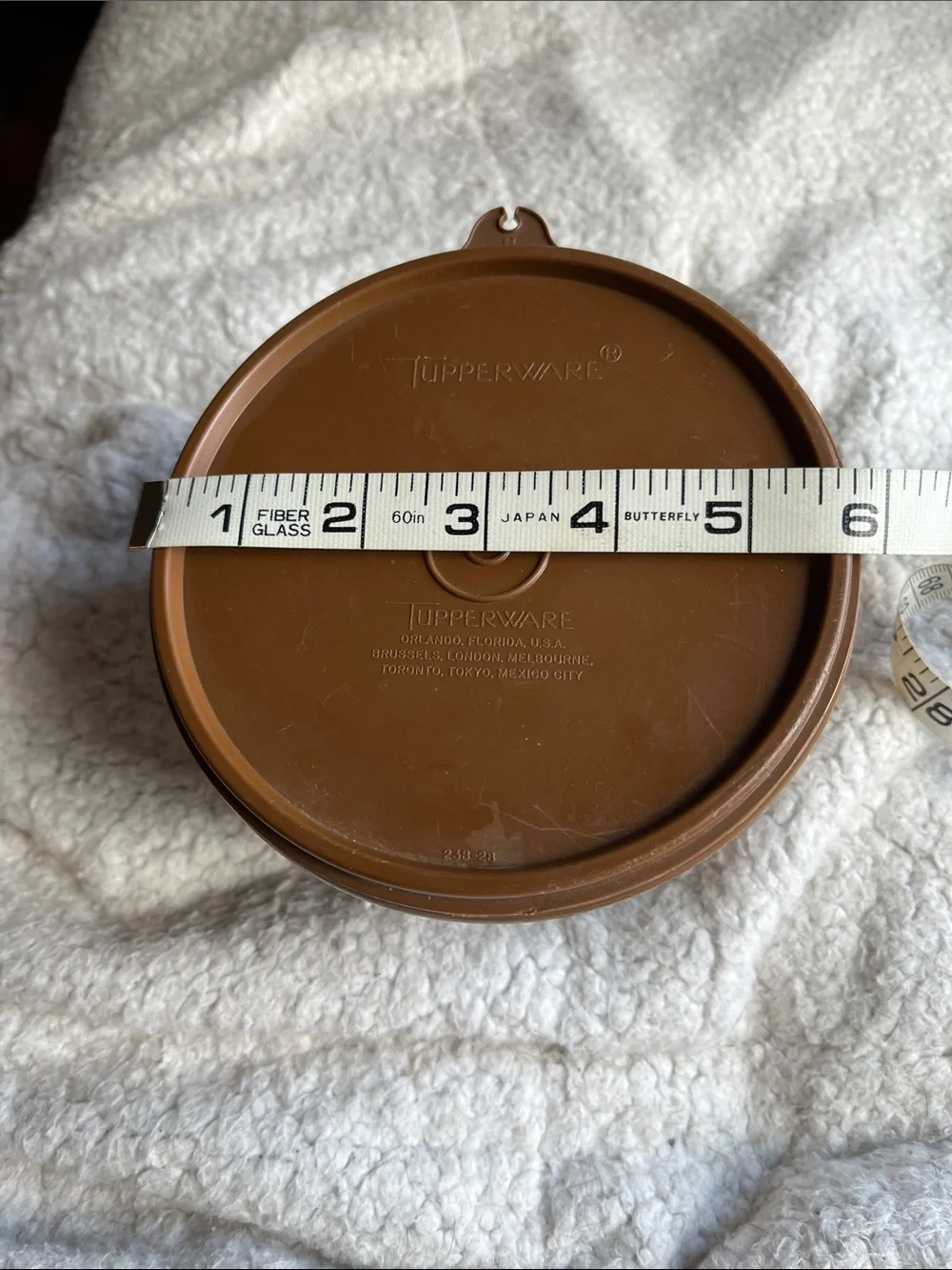 Tupperware Brown Tea Canister